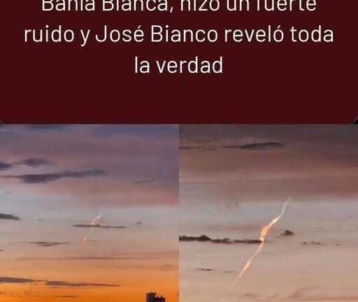 Cayo un extraño objeto en Bahia Blanca