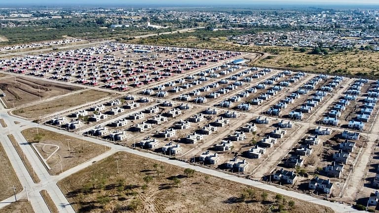 El nuevo barrio de la ciudad de San Luis se acerca al 80% general de avance