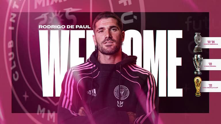 Inter Miami confirmó la contratación de Rodrigo De Paul