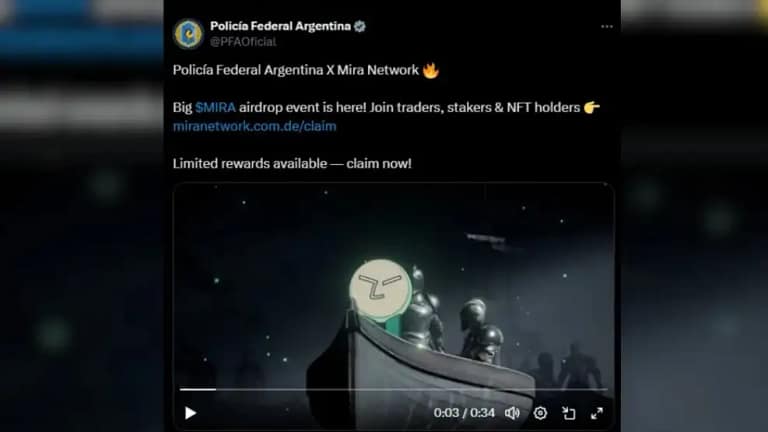 Hackearon las redes oficiales de la Policía Federal Argentina para promocionar una criptomoneda